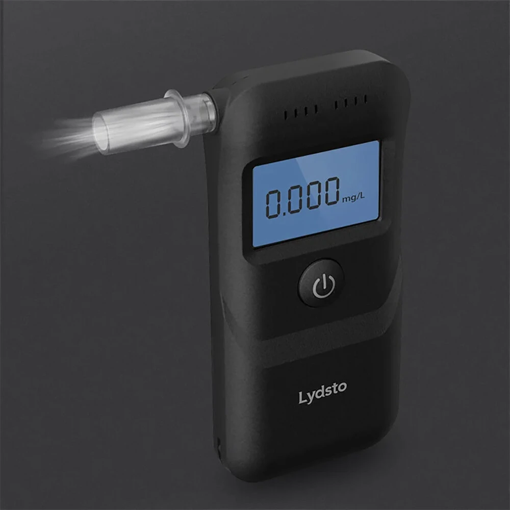 (image for) Lydsto Alcohol Tester Breathalyzer Drunk Driving Tester High Precision Detection Breathalyzer Device for Home Use with LCD Screen Display